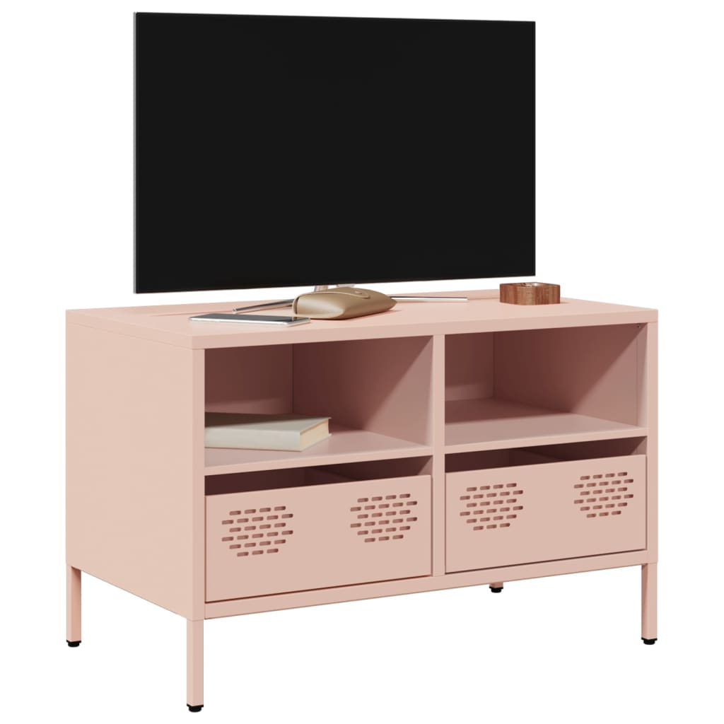 TV Cabinet Pink 68x39x43.5 cm Cold-rolled Steel - Style and Chic