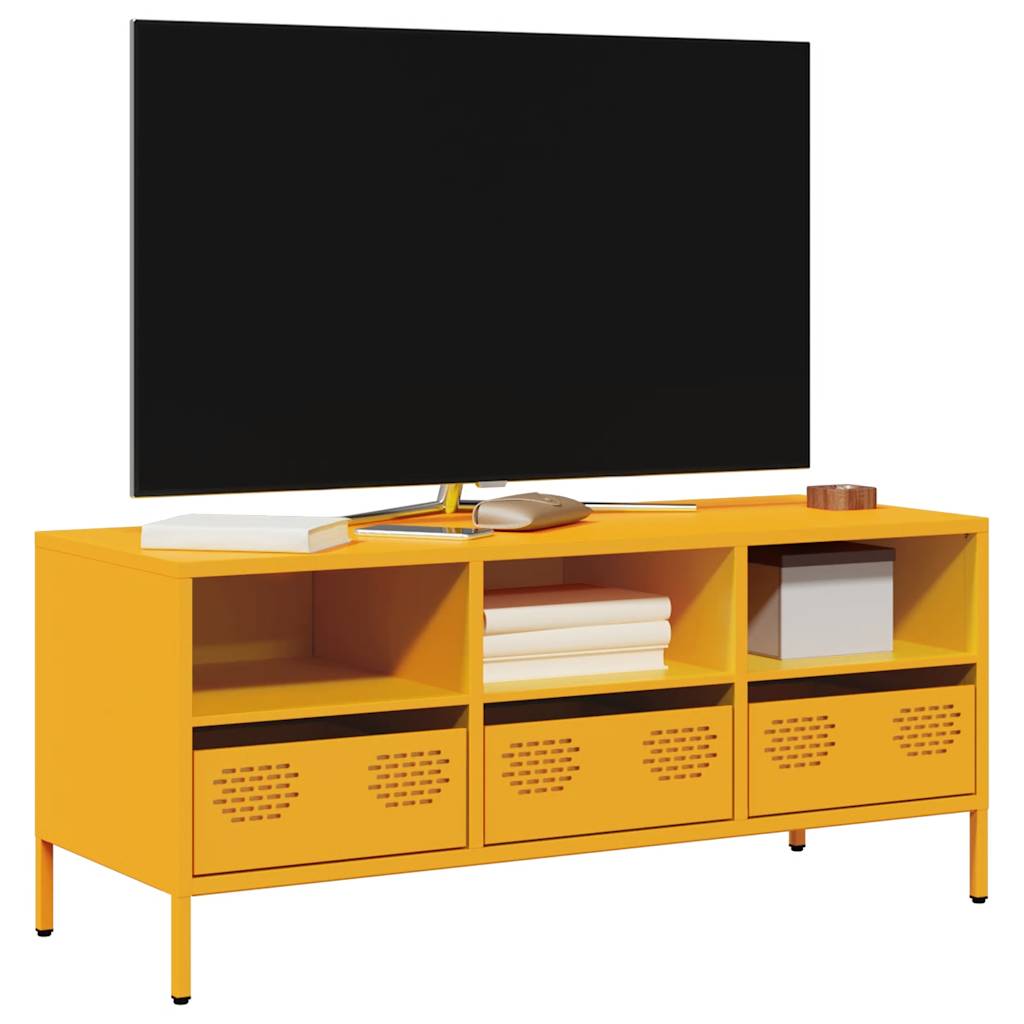 TV Cabinet Mustard Yellow 101.5x39x43.5 cm Cold-rolled Steel - Style and Chic