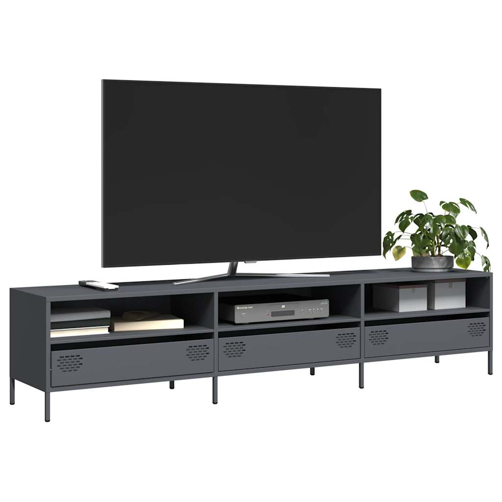 TV Cabinet Anthracite 202x39x43.5 cm Cold-rolled Steel - Tyrell & Tyrell