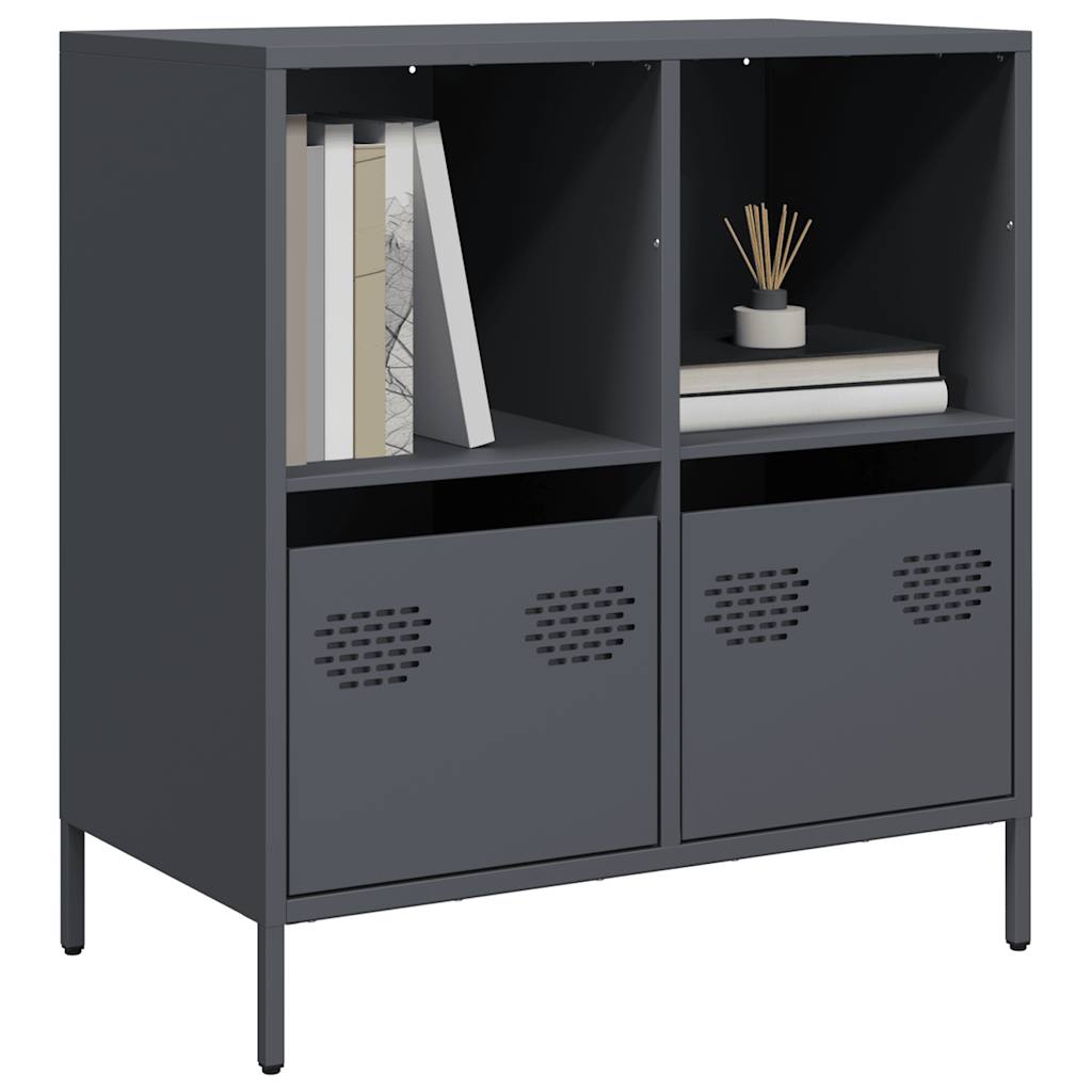 Sideboard Anthracite 68x39x73.5 cm Cold-rolled Steel - Charlotte Dunes