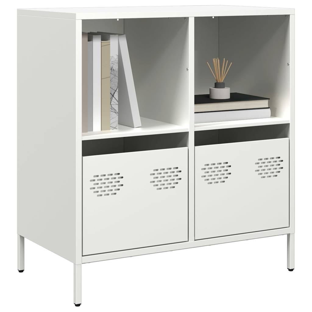Sideboard White 68x39x73.5 cm Cold-rolled Steel - Direct Imports