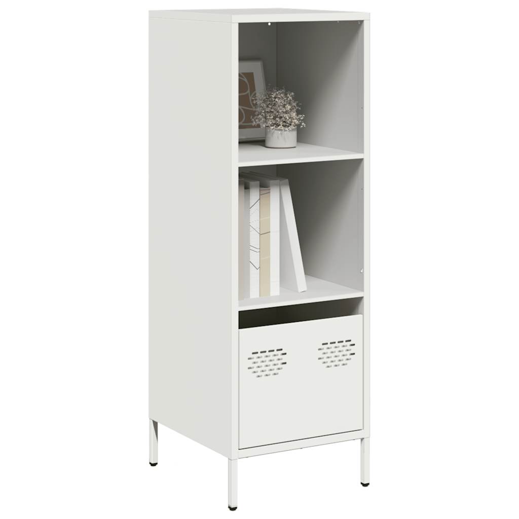 Highboard White 35x39x103.5 cm Steel - Style and Chic