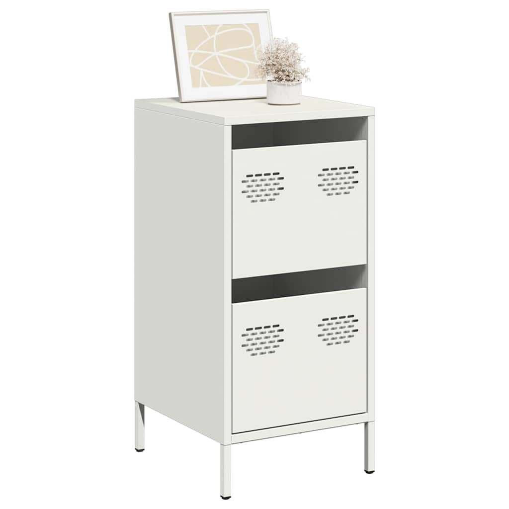 Sideboard White 35x39x73.5 cm Cold-rolled Steel - Millennium Furniture