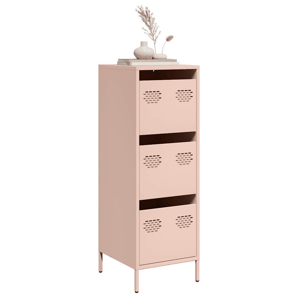 Highboard Pink 39x35x103.5 cm Steel - The Home Maker
