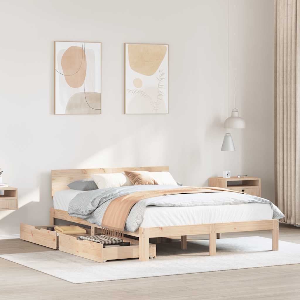 Bedframe with Drawers 120x190cm Small Double - All Things Good