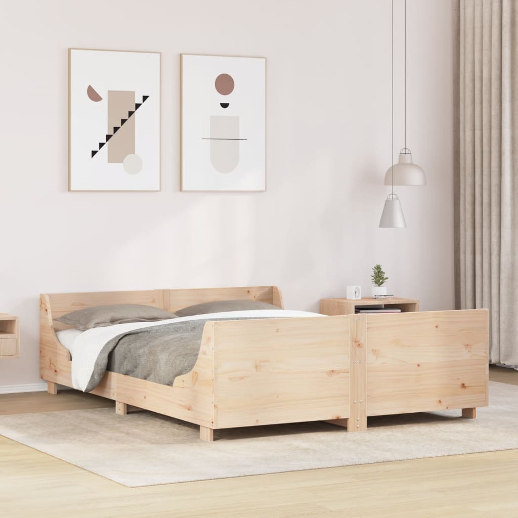 Bedframe 160x200cm Solid Wood Pine - Merkel Designers