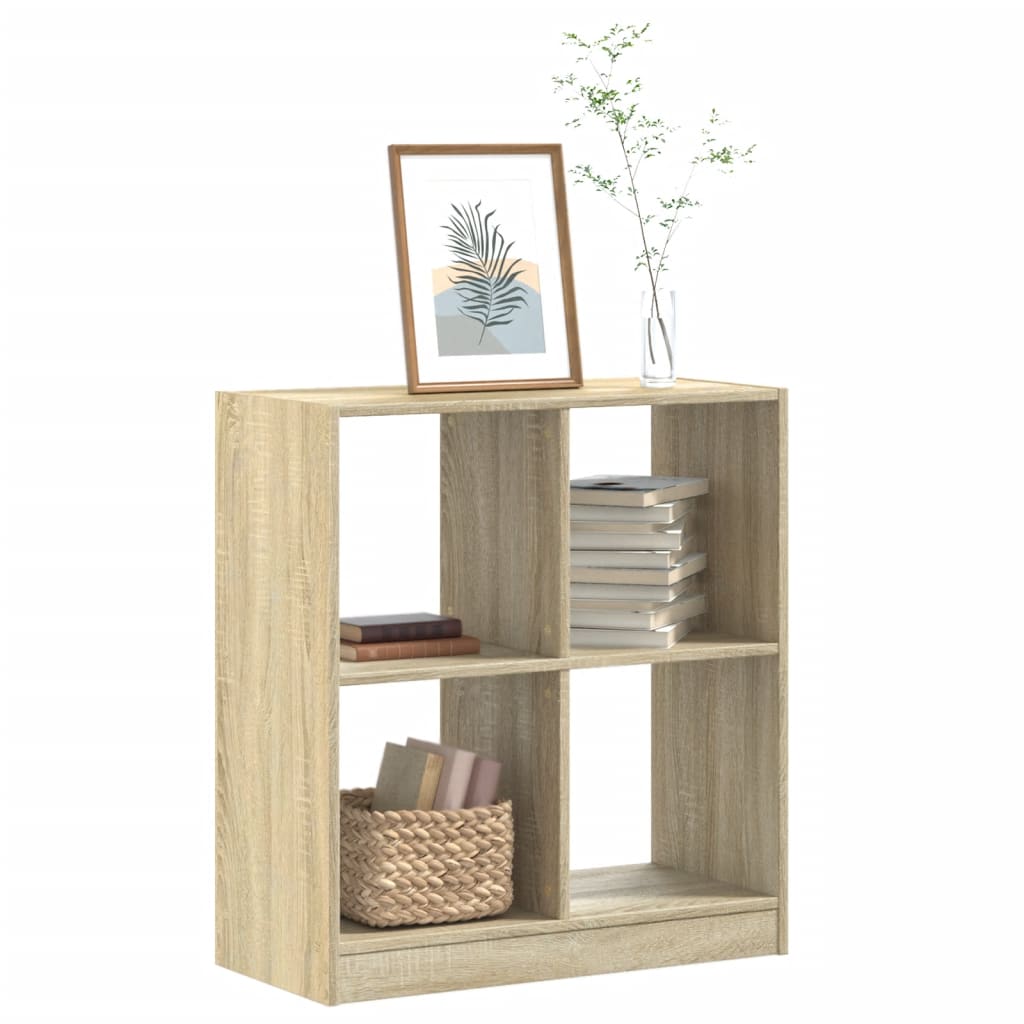 Bookcase Sonoma Oak 68.5x32x75 cm Engineered Wood - Decor Base