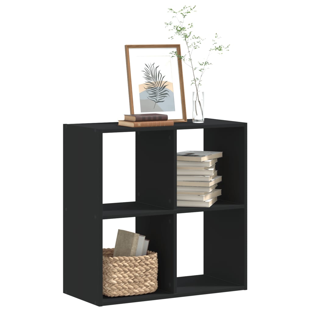 Bookcase Black 68.5x32x68.5 cm Engineered Wood - Discount Dealers