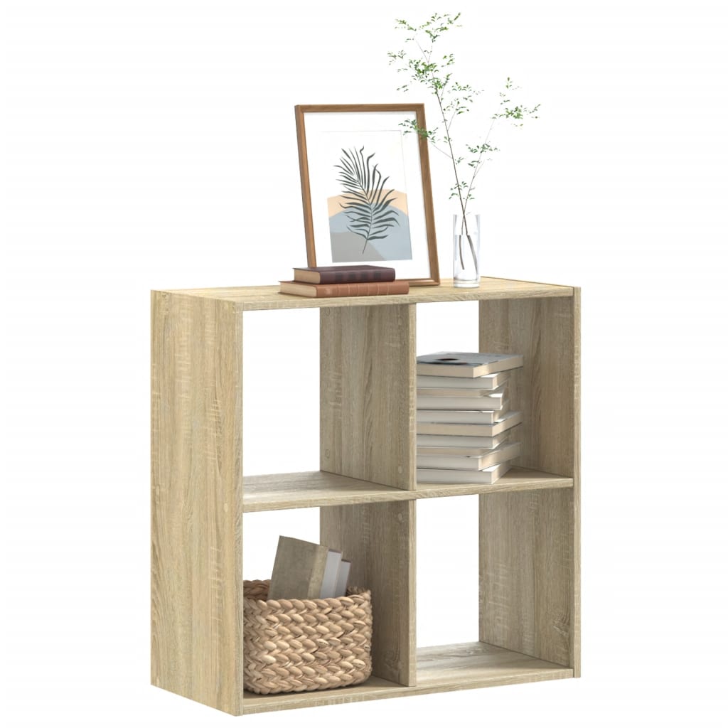 Bookcase Sonoma Oak 68.5x32x68.5 cm Engineered Wood - Discount Dealers