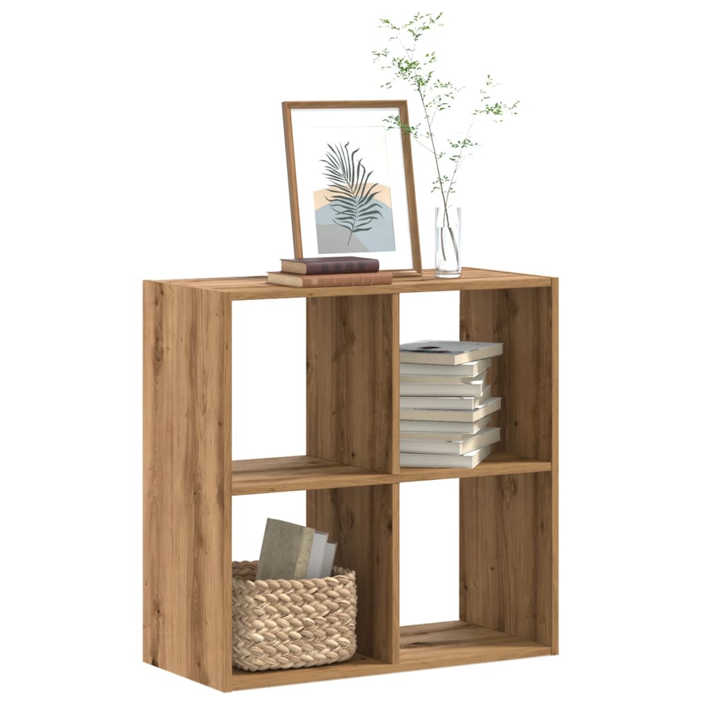 Bookcase Artisian Oak 68.5x32x68.5 cm Engineered Wood - Discount Dealers