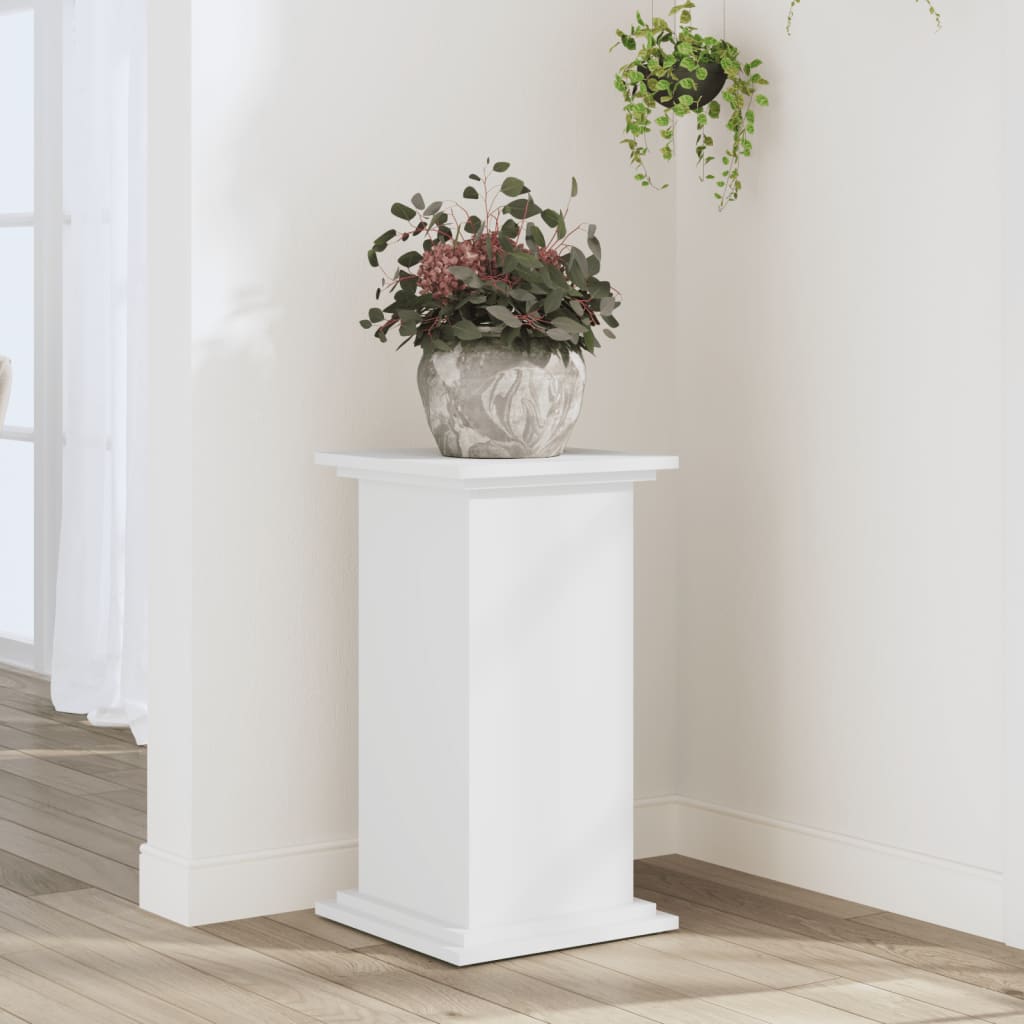 Plant Stand White 33x33x60 cm Engineered Wood - Discount Dealers