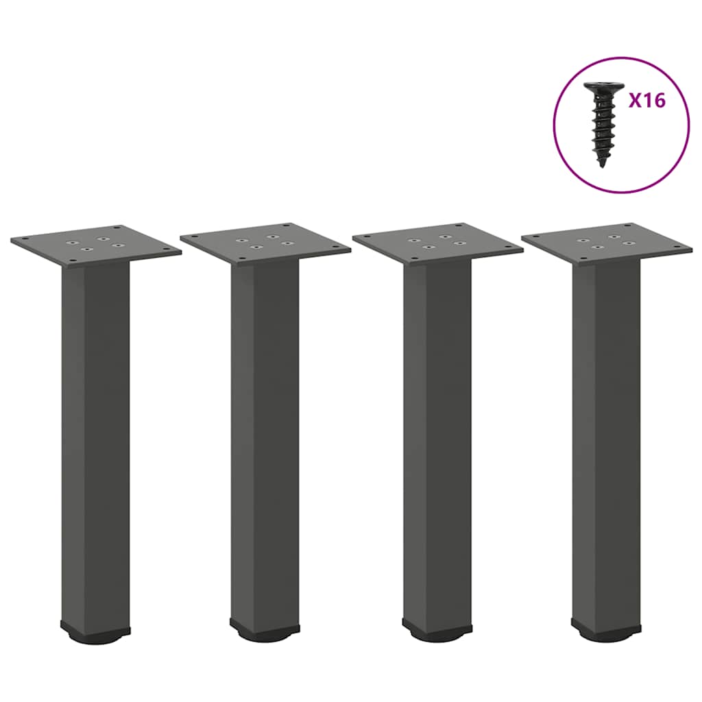 Coffee Table Legs 4 pcs Anthracite 30-32 cm Steel - Unbeatable Bargains
