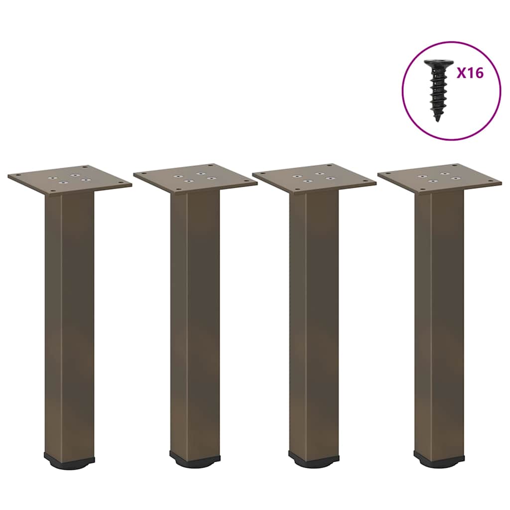 Coffee Table Legs 4 pcs Natural Steel 30-32 cm Steel - Casper Homes