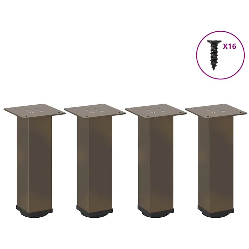 Coffee Table Legs 4 pcs Natural Steel 30-32 cm Steel - Unbeatable Bargains