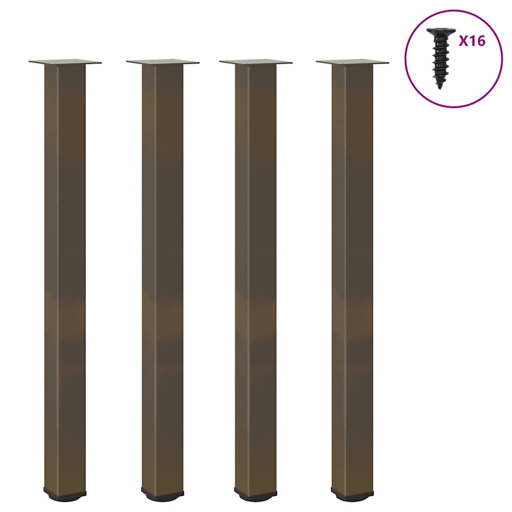 Coffee Table Legs 4 pcs Natural Steel 110-112 cm Steel - Unbeatable Bargains