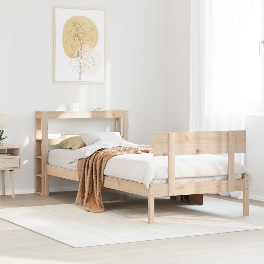 Bedframe 90x200cm Solid Wood Pine - Style and Chic
