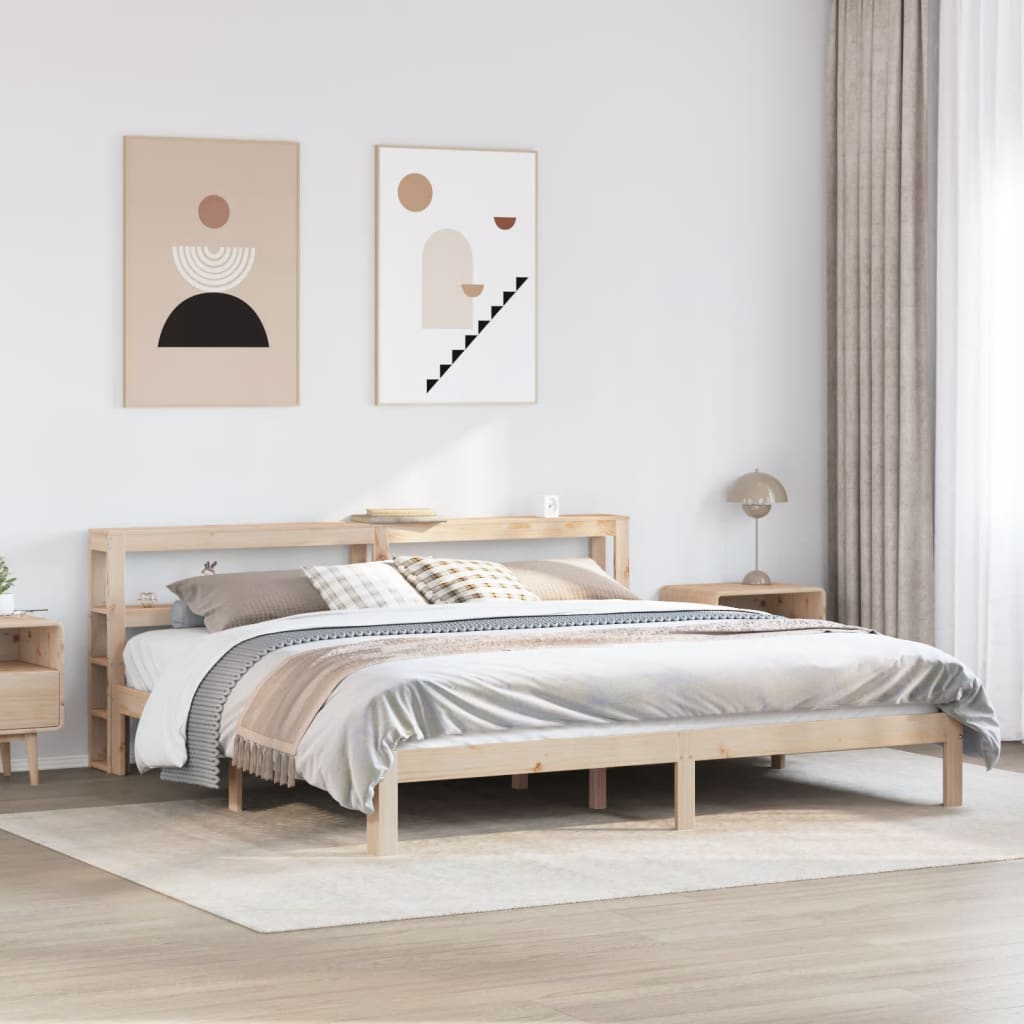 Bedframe with Headboard 180x200cm Super King - The Home Maker