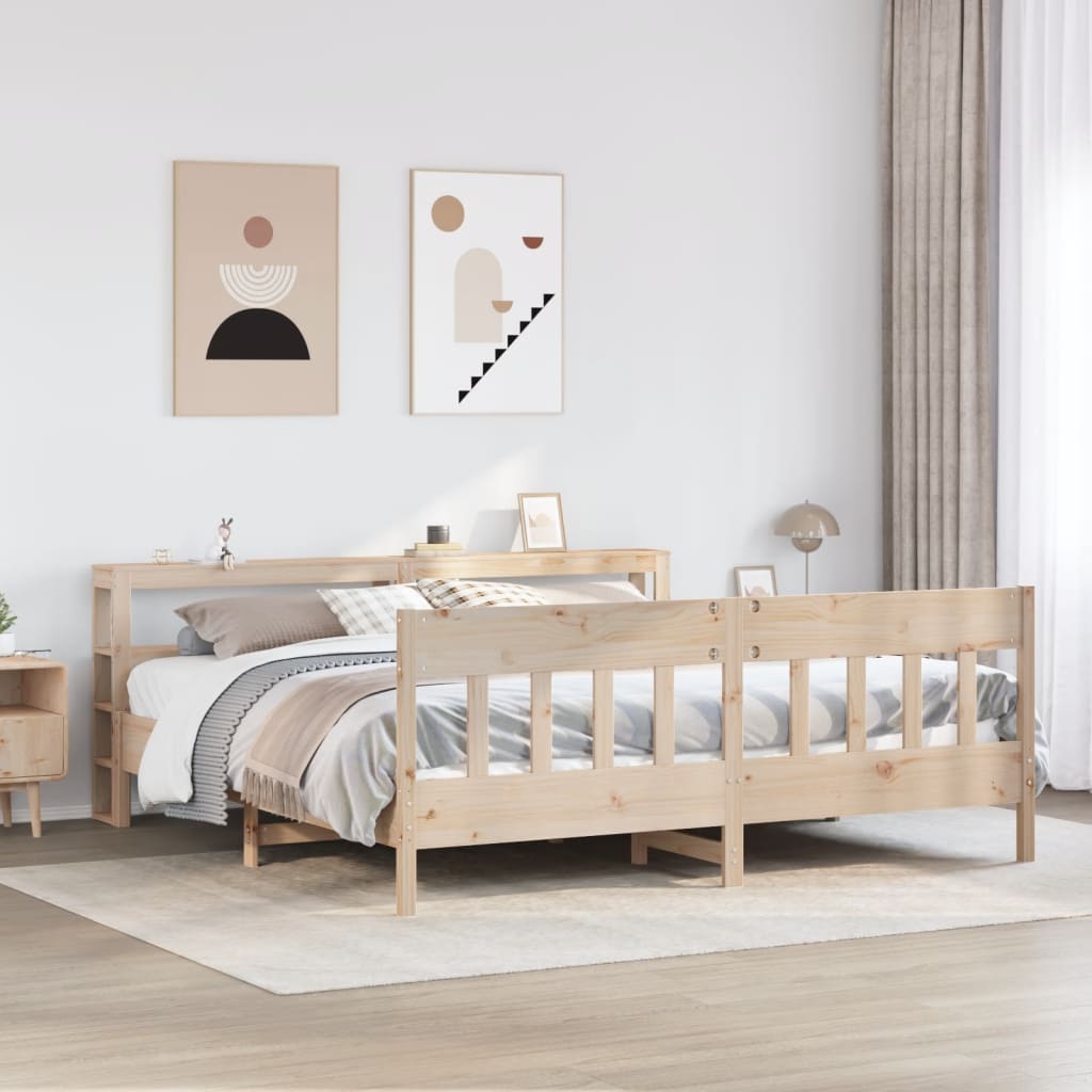 Bedframe 180x200cm Super King Solid Wood Pine - The Home Maker