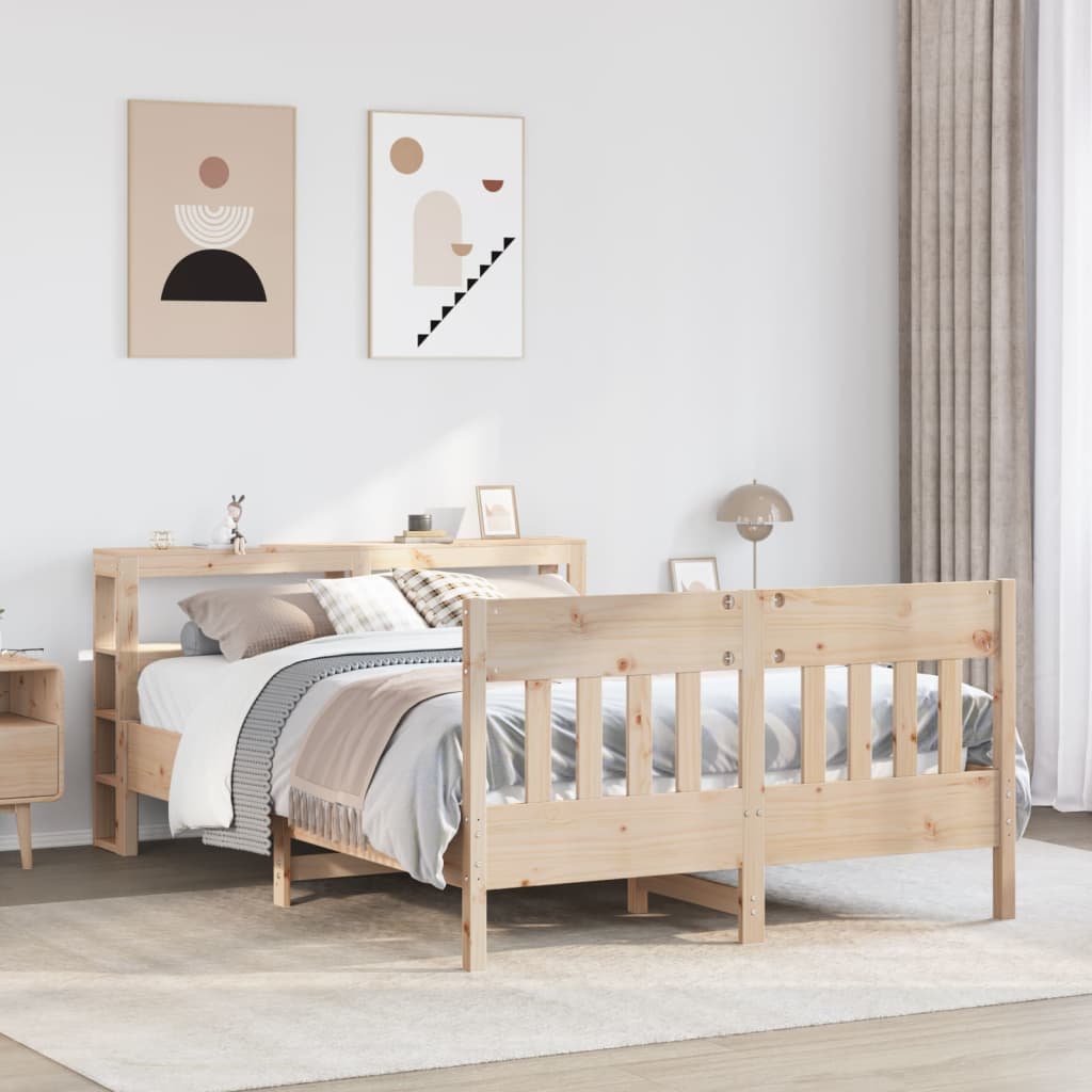 Bedframe 150x200cm King Size Solid Wood Pine - Sid & Sam