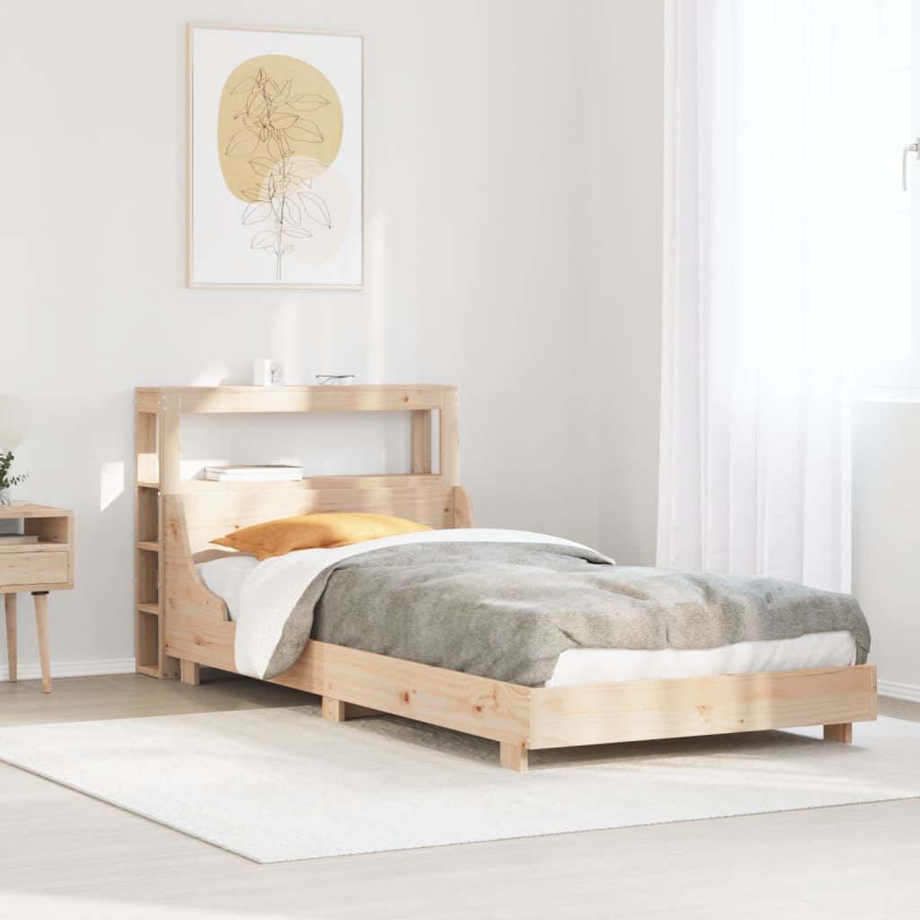 Bedframe 90x190cm Single Solid Wood Pine - Merkel Designers