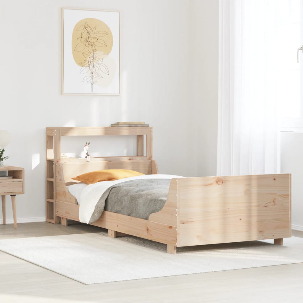 Bedframe 90x200cm Solid Wood Pine - Decor Base