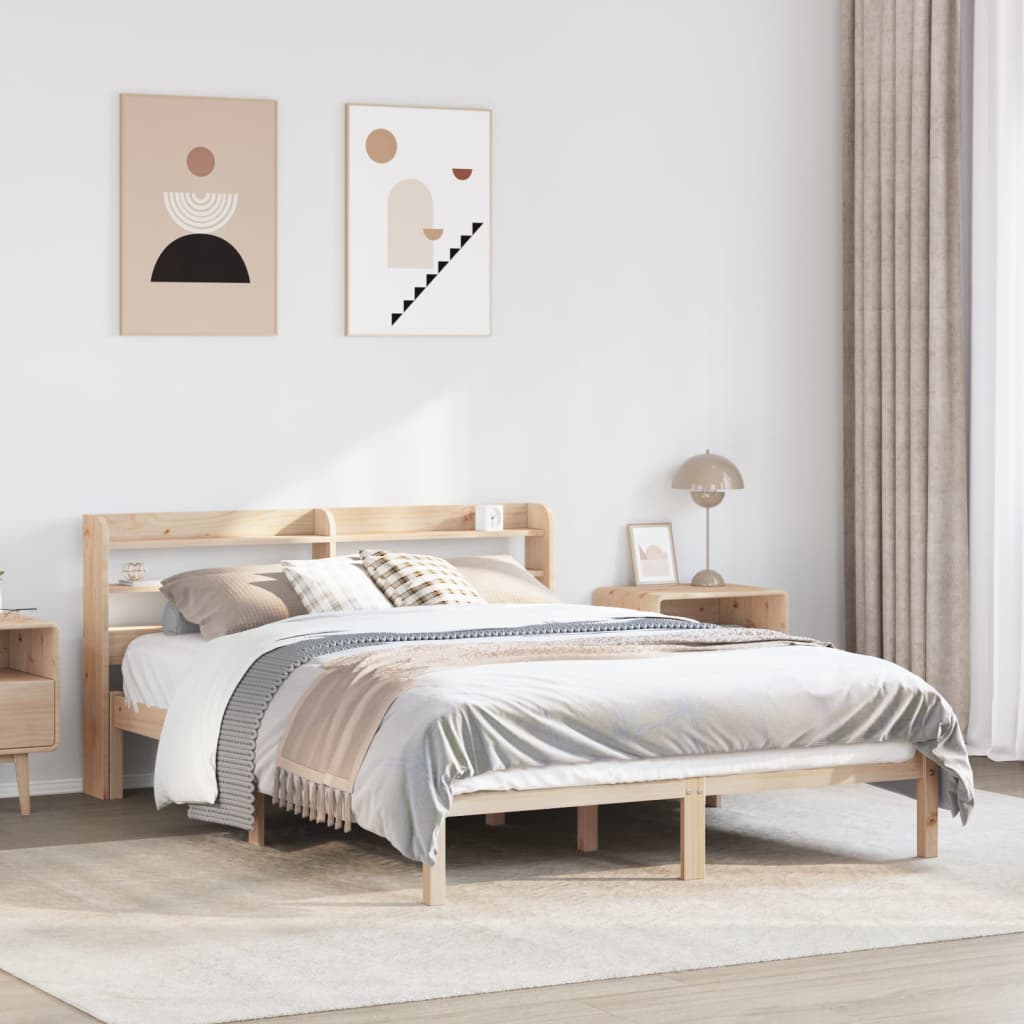 Bedframe 150x200cm King Size Solid Wood Pine - Casper Homes