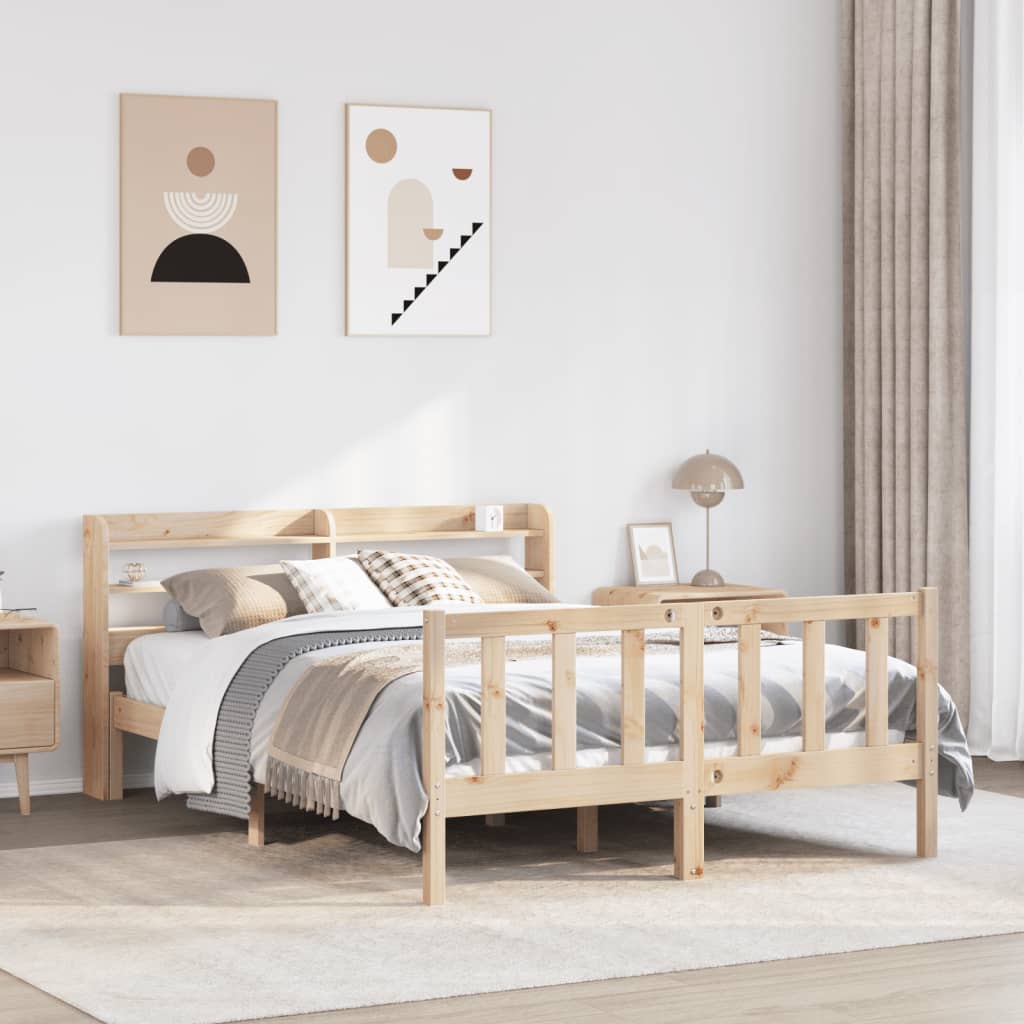Bedframe 160x200cm Solid Wood Pine - Casper Homes