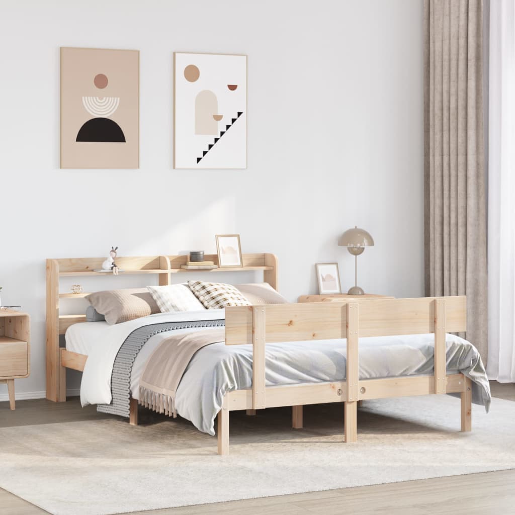 Bedframe 140x190cm Solid Wood Pine - Tyrell & Tyrell