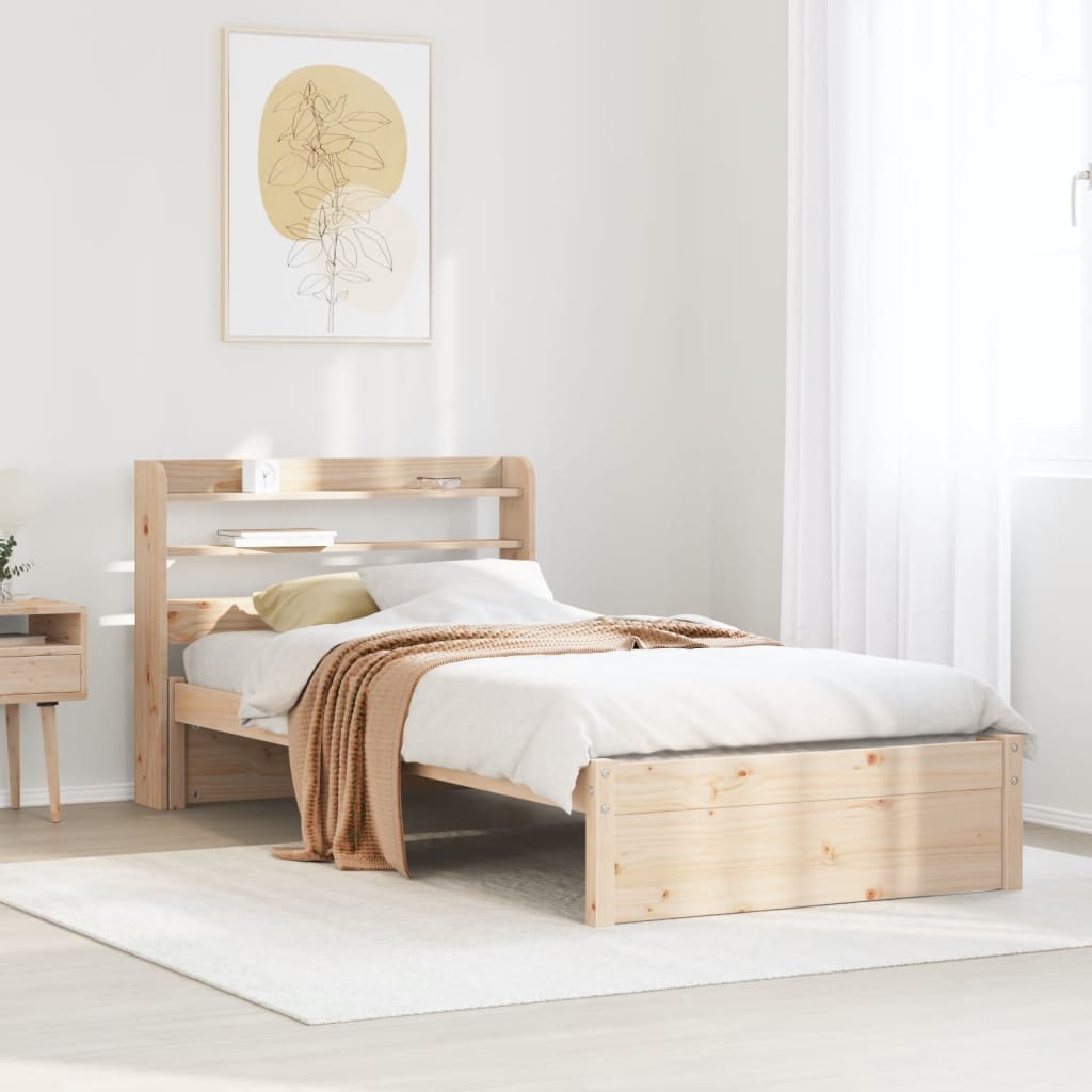 Bedframe with Headboard 75x190cm Small Single - Discount Dealers