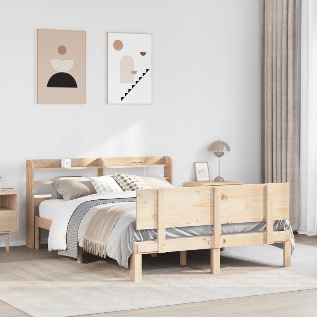 Bedframe with Headboard 140x200cm - Charlotte Dunes