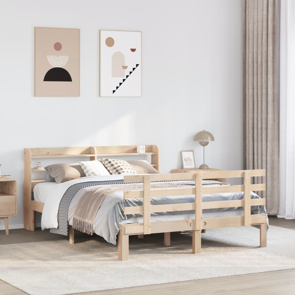Bedframe with Headboard 150x200cm King Size - Decor Base