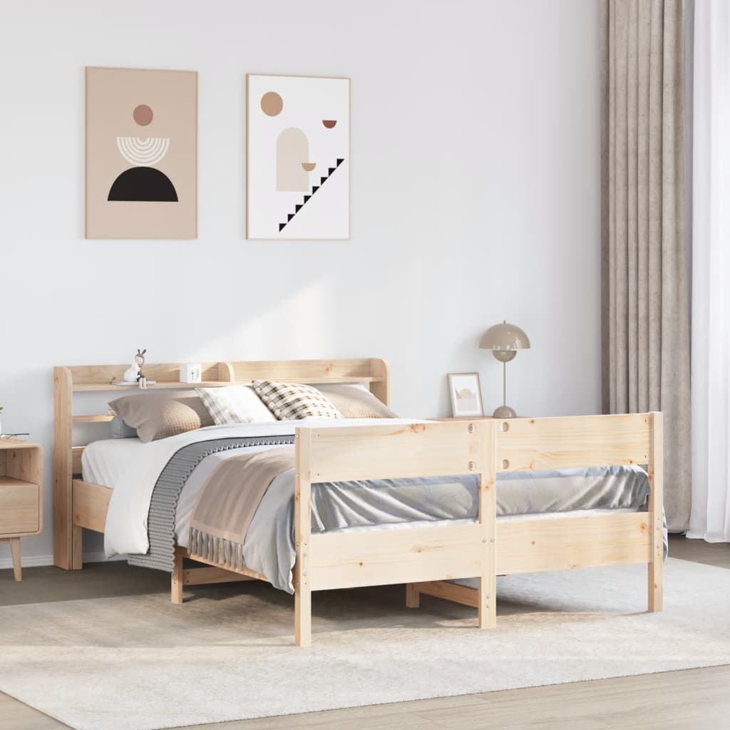 Bedframe 120x200cm Solid Wood Pine - Style and Chic