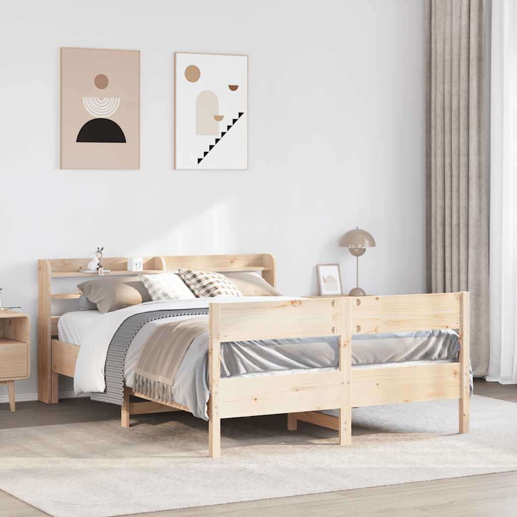 Bedframe 120x190cm Small Double Solid Wood Pine - Discount Dealers