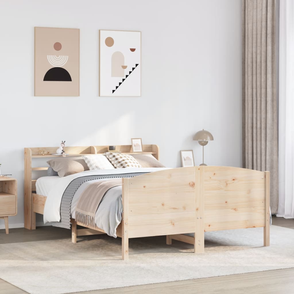 Bedframe 150x200cm King Size Solid Wood Pine - Sid & Sam