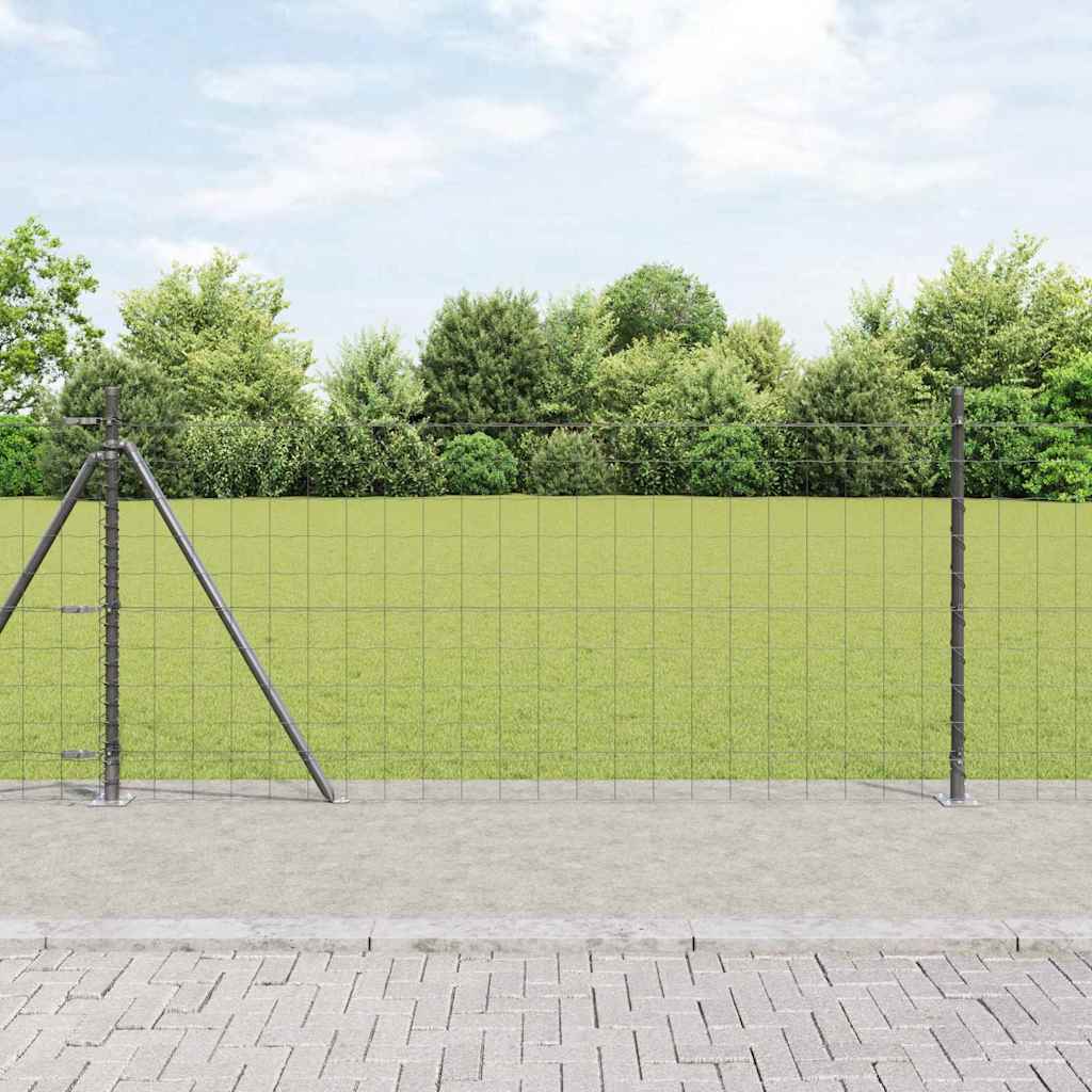 Euro Fence Set of 2 Grey Metal Large Durable Euro Fence - Sid & Sam