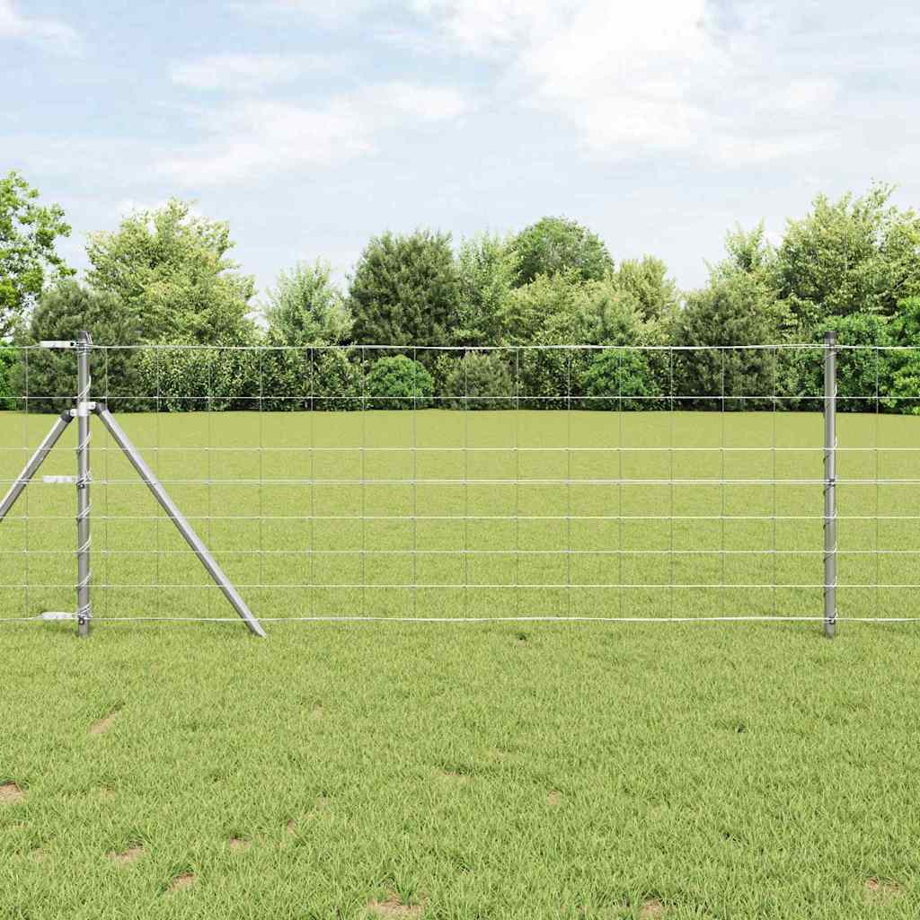 Field Fence 0.8x25 m Galvanised Steel - Design Hut
