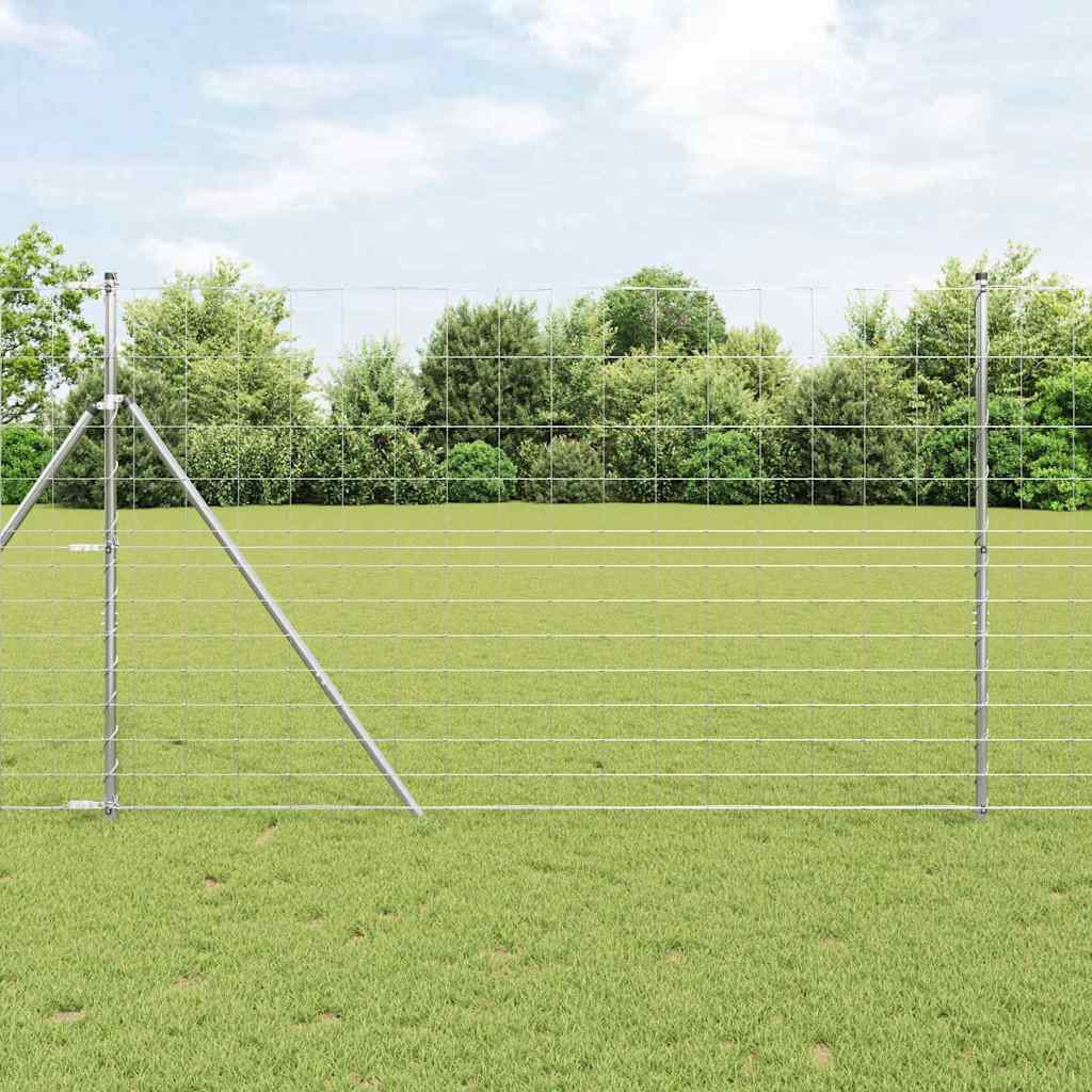 Field Fence 1.5x25 m Galvanised Steel - Decor Base
