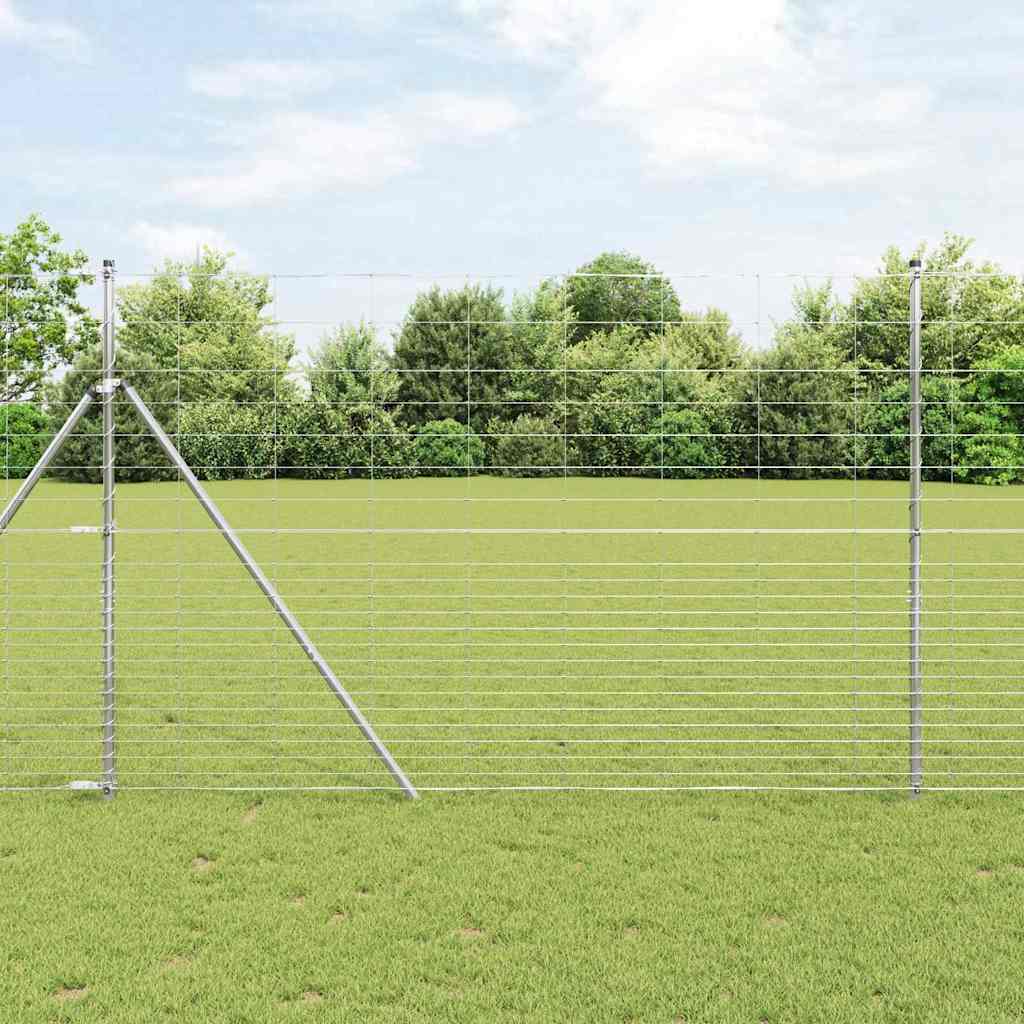 Field Fence 1.6x25 m Galvanised Steel - Millennium Furniture
