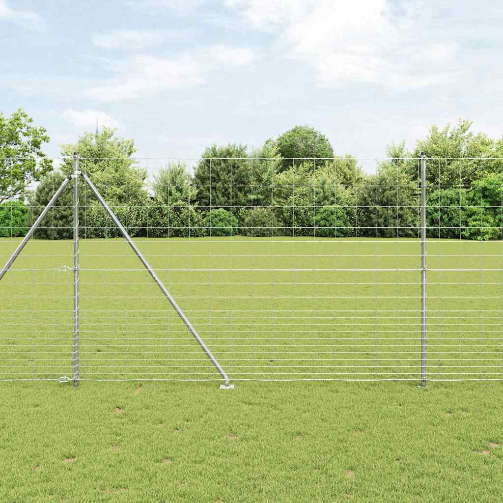 Field Fence 1.6x25 m Galvanised Steel - Charlotte Dunes