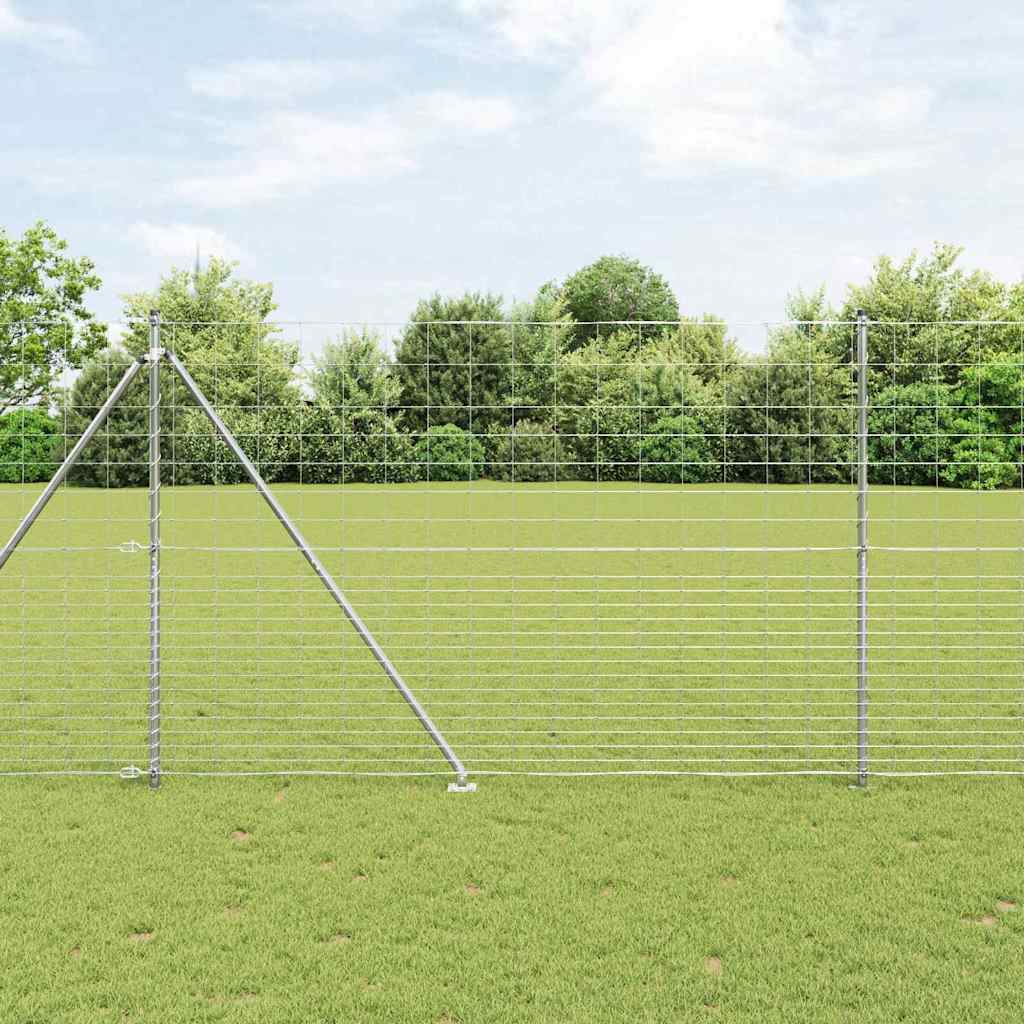 Field Fence 1.6x25 m Galvanised Steel - Discount Dealers