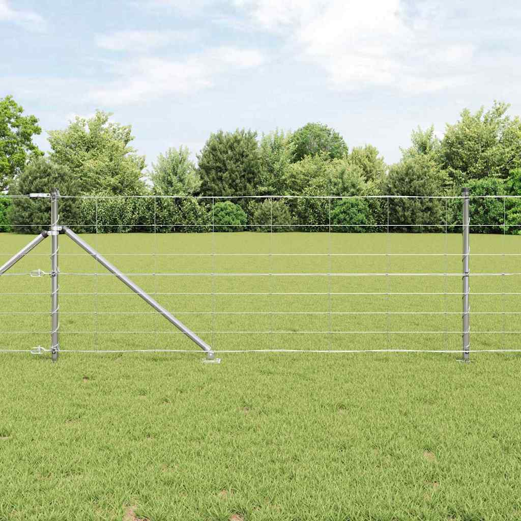 Field Fence 0.8x100 m Galvanised Steel - Decor Base