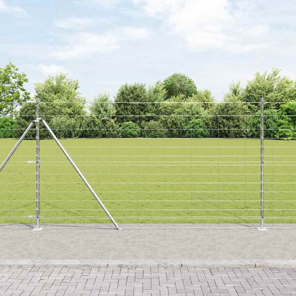 Field Fence 1.4x25 m Galvanised Steel - Decor Base