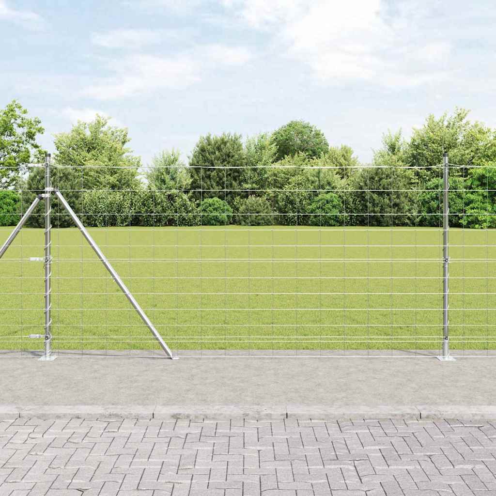 Field Fence 1.2x50 m Galvanised Steel - Charlotte Dunes