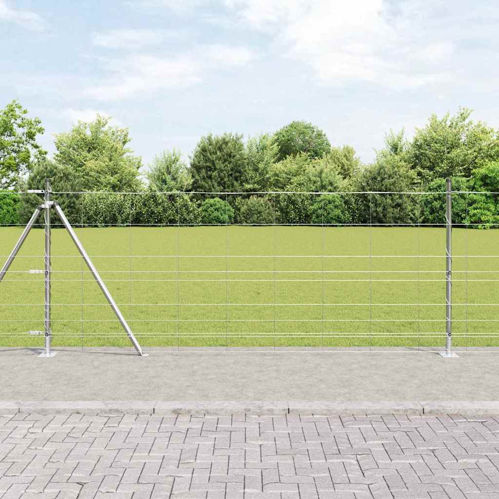 Field Fence 1x100 m Galvanised Steel - All Things Good