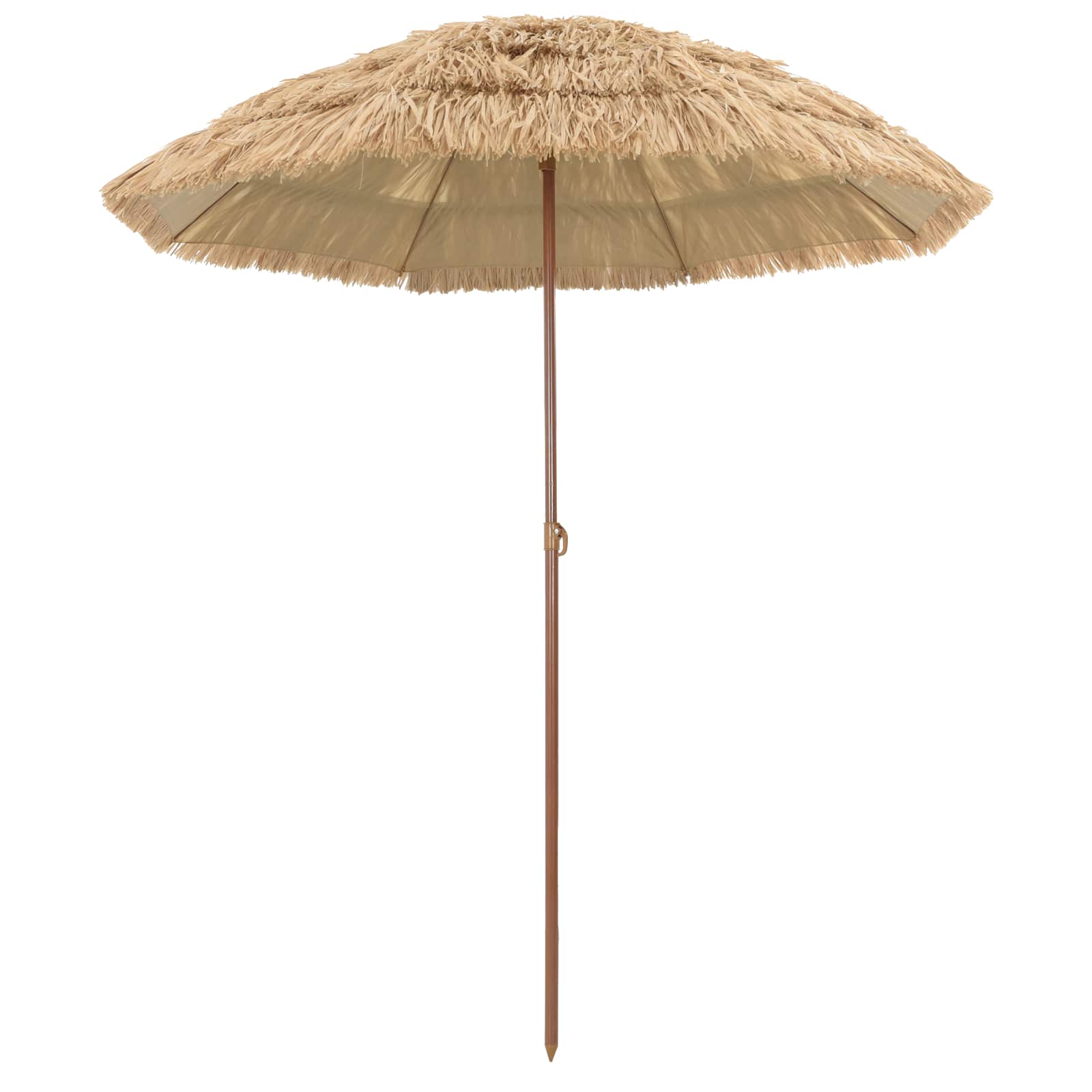 BRLRIDG Beach Parasol 160x160x196 cm Polyester and Steel - Natural - Charlotte Dunes