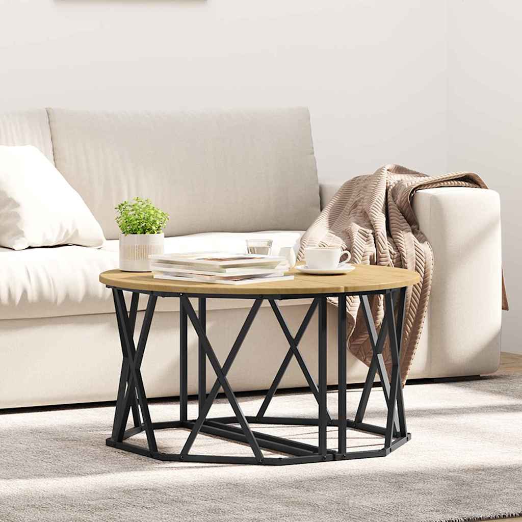 Coffee Table Artisan Oak 31.5x31.5x16.5 inches Made from Engineered Wood - All Things Good