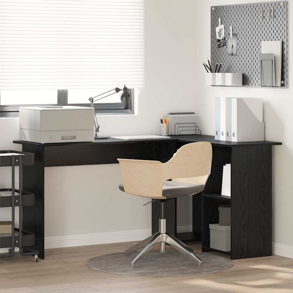 Black Oak Desk Black oak Engineered wood Medium Black Oak Desk - Merkel Designers