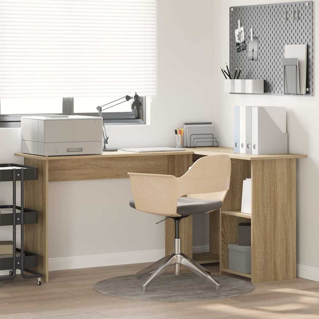 Sonoma Oak Computer Desk Sonoma oak Particle board Standard - Casper Homes
