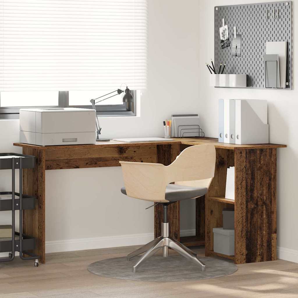 Old Wood Computer Desk Old wood Engineered wood Medium - Design Hut