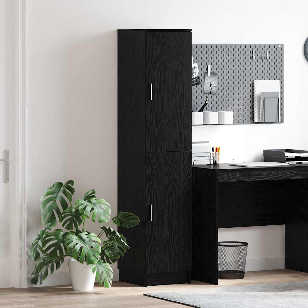 Buffet Cabinet Black oak Engineered wood Medium Buffet Cabinet - Charlotte Dunes